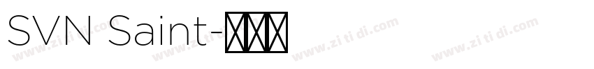 SVN Saint字体转换